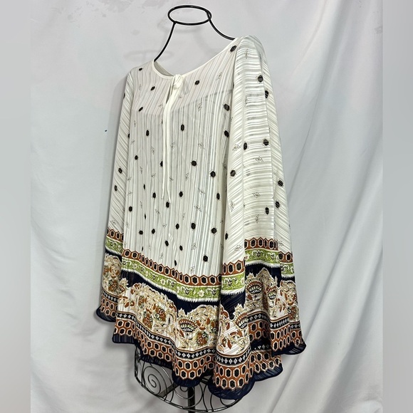 Coco Cabana floral printed poncho size M - Picture 3 of 8